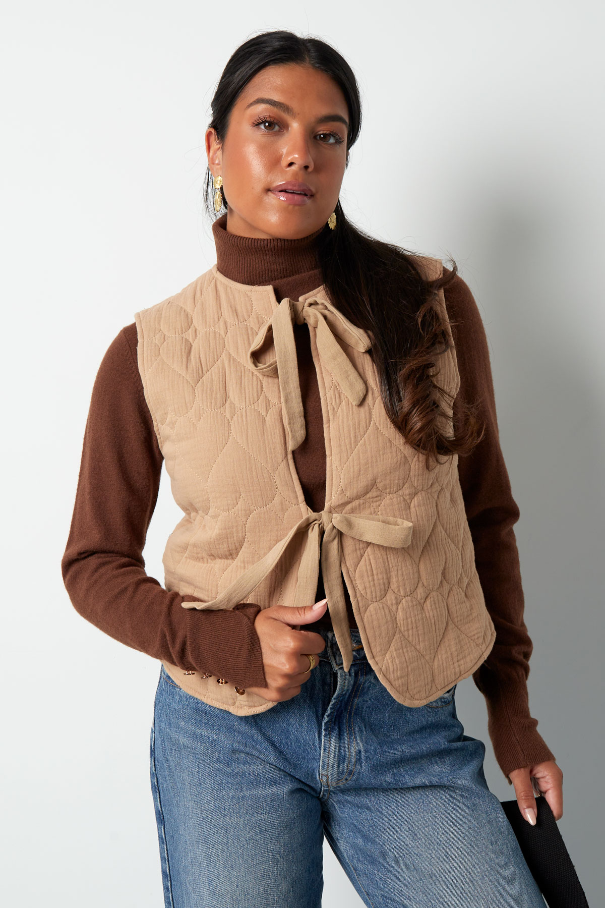 Waistcoat with bows - beige h5 Picture2